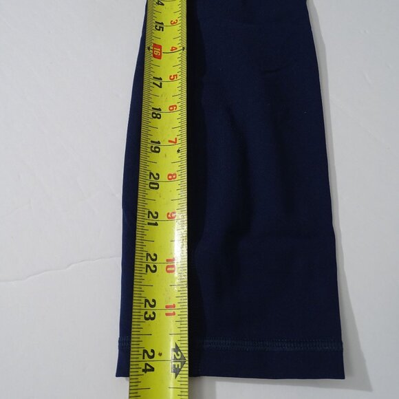 Jockey Performance Crop Legging Women Size S 360 High Rise Stretch Navy Blue NEW - Picture 11 of 11